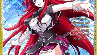 Rias welcomes her new servant - a spicy hentai JOI treat