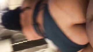 Asian mom with big ass gets fucked by a huge cock in Miami