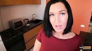 The step son found his step mom handcuffed and fulfilled her desire