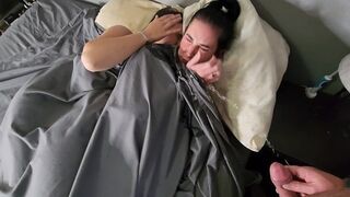 Wet girls piss on the bed and make out with a wet pussy