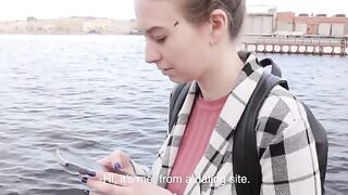 A cute baby waited for her new friend and got a great surprise