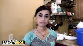Hot housekeeper Eva Saldana gets her client’s cock polished for cash in steamy BangBros scene