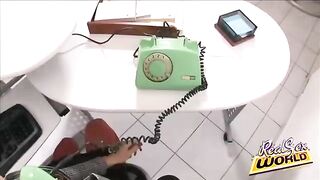 Aletta Ocean, the stunning HR boss from Budapest, Hungary, sucking cock of applicant