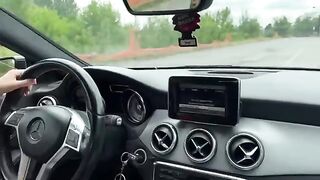 Hot girl buys a used car and fucks the seller in it
