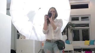 The photographer fucked the three girls in a threesome, including hot Jenna J Ross