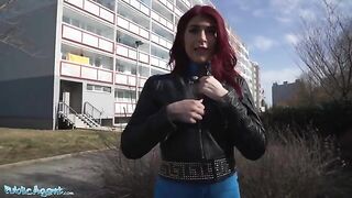 Public Agent misadventure with a redhead British tourist in a hotel, captured in stunning POV style