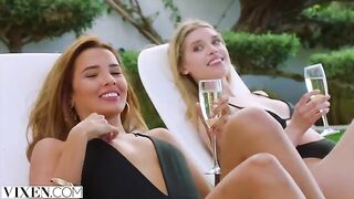 Dream threesome with girls Agatha, Freya and Lika in a passionate orgy