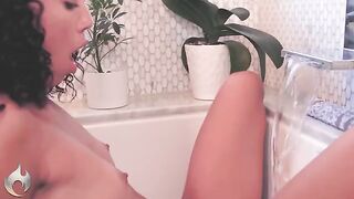 The girl was woken up by a guy with a passionate blowjob