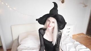 The guy brought a gift to the naughty witch on Halloween
