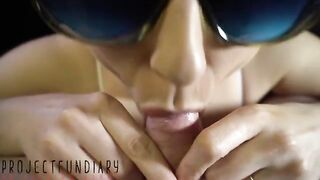 Deep foreskin play with smegma and cum shot in the skin, a kinky act