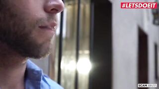 Two hot babes seduced the guard in a prison to get fucked