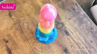 Dildo review and showcase with a passionate couple
