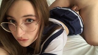 A stepsister shooting a homemade video after college and getting fucked hard - BellaMurr