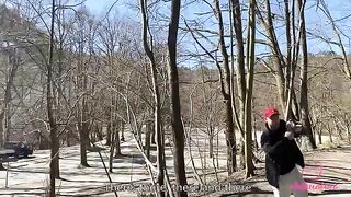 A day with Kleomodel ended with sex in the woods in this vlog