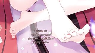 Yae Miko's 5-minute climax promise with her feet hentai
