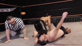 Gorgeous brunette MILF Nadia White dominates her partner in a fierce match