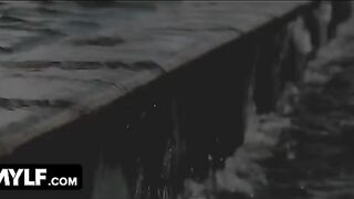 Hot and sexy MILF seduces the pool guy to have a threesome with her husband