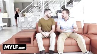 The hot MILF from Mylf seduced the young soldier with her juicy ass