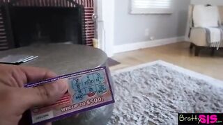 Petite babe gets order from her stepbrother to suck his cock