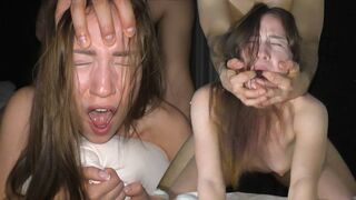 Submissive teen ruthlessly pounded like a sex doll in hardcore action