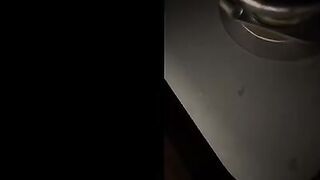 A wife seduced her husband's friend in the kitchen while he was at work