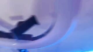 The sexy step mom washes the dishes in her underwear and gets fucked