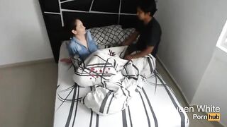 A young woman was fucked by her friend in his room