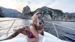 We fucked the captain of our boat tour to Capri in front of the crew