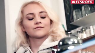 The petite teen was fucked hard by a horny thief
