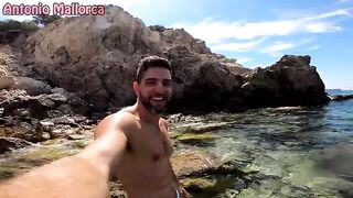 A rough sex on a public nude beach with a skinny teen