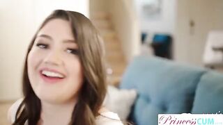 Alyx Star, the all-natural brunette from Portland, sneaks a cum shot in her stepsis