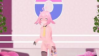 A first-time anal experience for a VTuber, exploring new boundaries with excitement