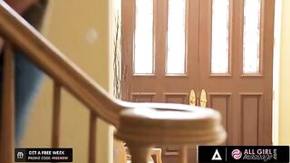 Carter Cruise practices massage with help from her bestie Riley Reid