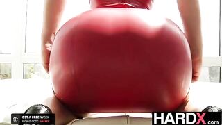 Abella Danger gets her big ass banged by two cocks in a hardcore DP scene