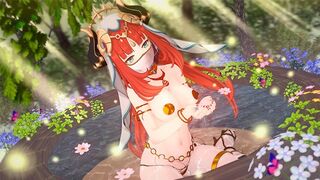 The beautiful girl Nilou is fucking passionately in Genshin Impact style