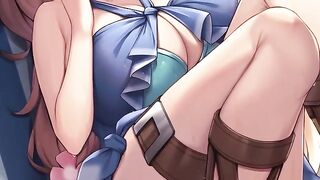 Raphtalia relieves your cock with her skilled mouth and tight pussy