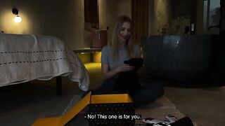 Hot babe from California unboxed something exciting and got fucked hard