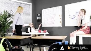 The teacher can’t stand the naughty student Lily Larimar’s behavior, but her bestie has to help