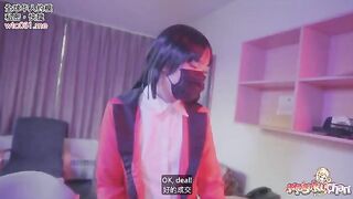 No panties and no condoms with Yumeko Kakegurui's tight pussy