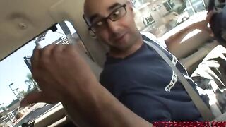A man immortalized a backseat blowjob with the stunning Chase Evans in HD