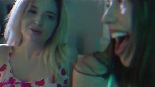 Two kinkiest lesbians Madi Meadows and Lexi Lore are making out and engaging in passionate sex