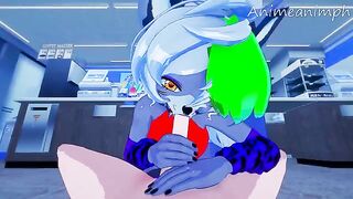 Roxanne Wolf gets fucked by a Five Nights at Freddy’s animatronic in this hot scene