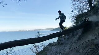 A Chihuahua VLOG about a walk around Gdynia Orłowo with some daring action