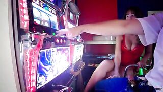 That's what double jackpot means, a guy fucked two girls and came on their pussies