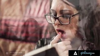 An investigator, portrayed by the sensational Riley Reid, rubs her pussy while fantasizing about missing girls in a steamy scene