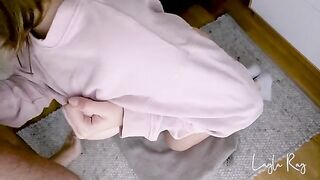 The guy made cum in the stepsister’s panties and pulled them up