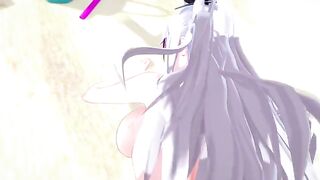 Huge tits Waifu Prinz Eugen in POV sex action