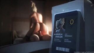 Overwatch Mercy animated videos compilation with sexy scenes