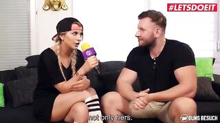 German ebony pornstar Josy Black enjoys hard interracial sex with an amateur guy
