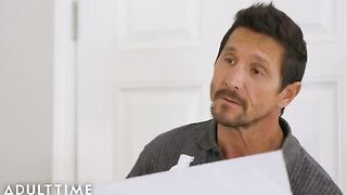 Savannah Sixx pleases stepdad with sensual nuru massage